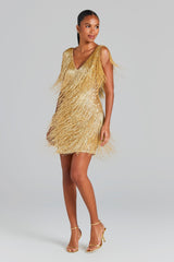 Euphoria Shimmer Fringe Dress