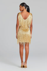 Euphoria Shimmer Fringe Dress