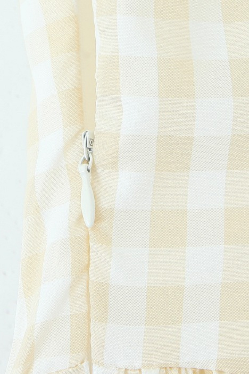 Vestido Bustier Xadrez