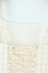 Vestido Bustier Xadrez