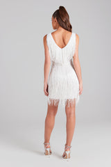 Euphoria Shimmer Fringe Dress