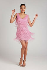 Euphoria Shimmer Fringe Dress