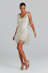 Euphoria Shimmer Fringe Dress