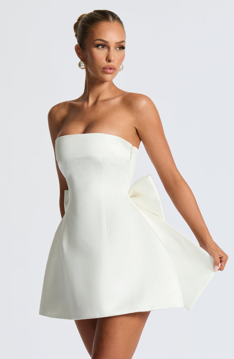 Abbey Mini Dress - Ivory