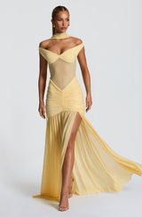 Alaia Maxi Dress - Lemon
