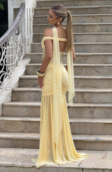 Alaia Maxi Dress - Lemon