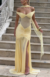 Alaia Maxi Dress - Lemon