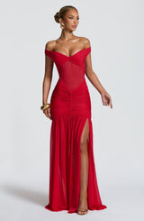 Alaia Maxi Dress - Red