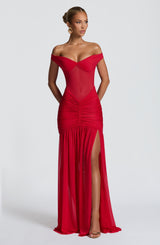 Alaia Maxi Dress - Red
