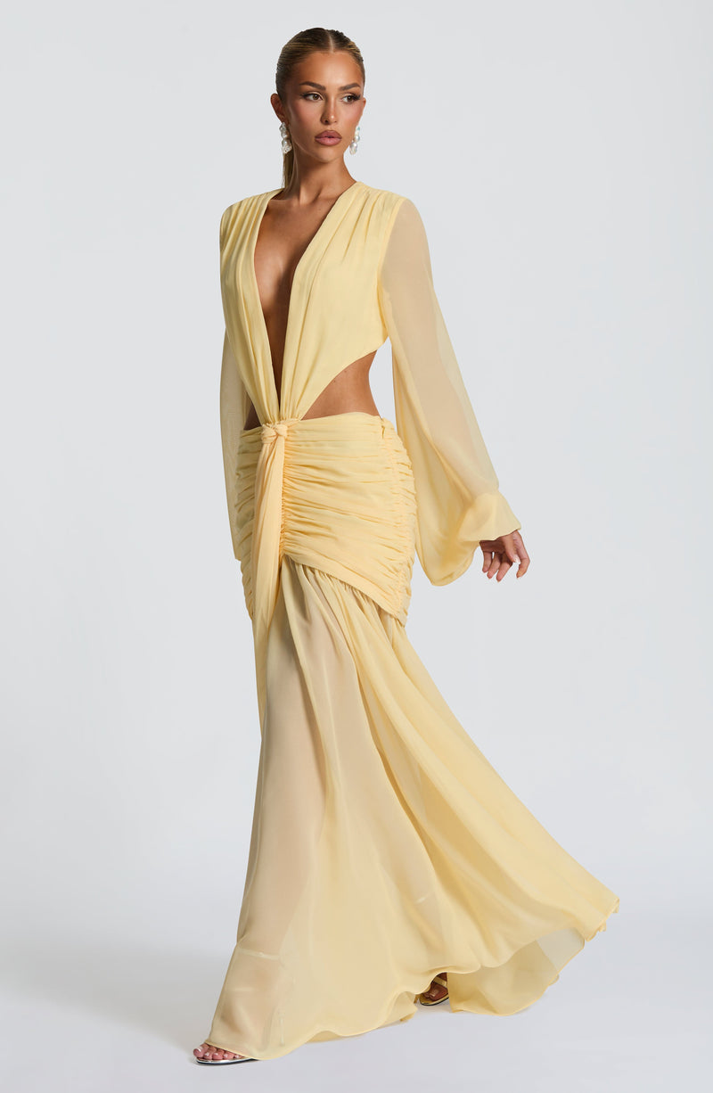Andrina Maxi Dress - Lemon