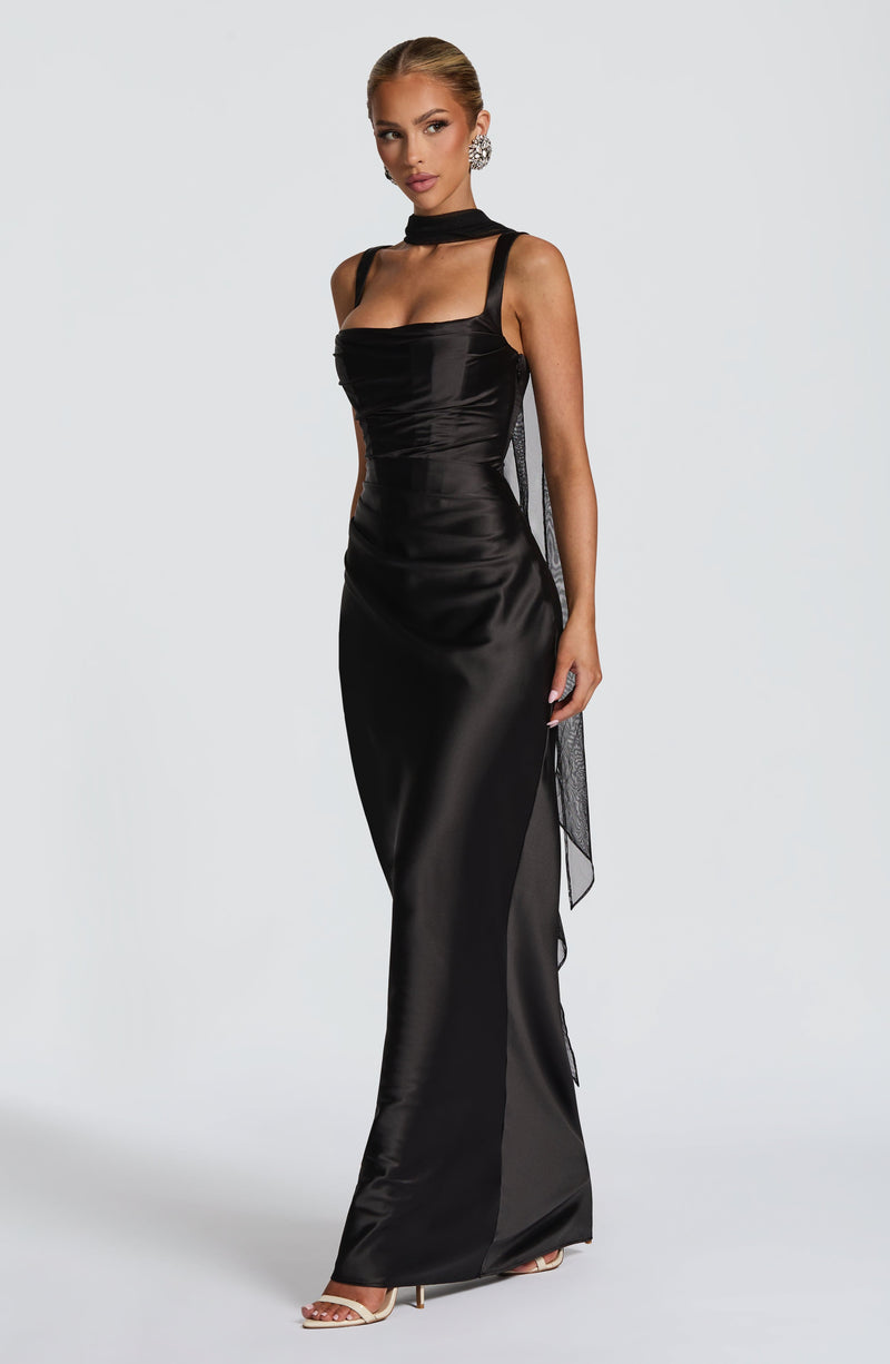 Calanthe Maxi Dress - Black