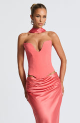 Kamiyah Corset - Coral Pink