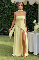 Maliyah Maxi Dress - Lemon
