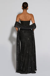 Paula Maxi Dress - Black Sparkle
