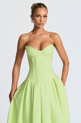 Salma Midi Dress - Lime