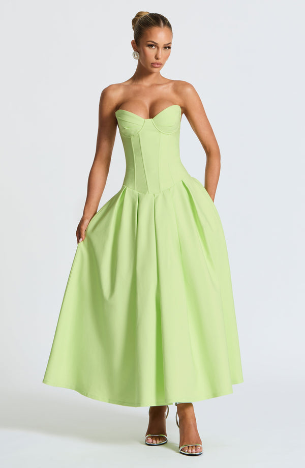 Salma Midi Dress - Lime