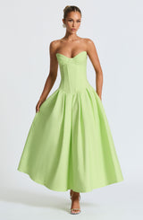 Salma Midi Dress - Lime