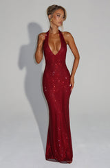 Starla Maxi Dress - Wine