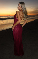 Starla Maxi Dress - Wine
